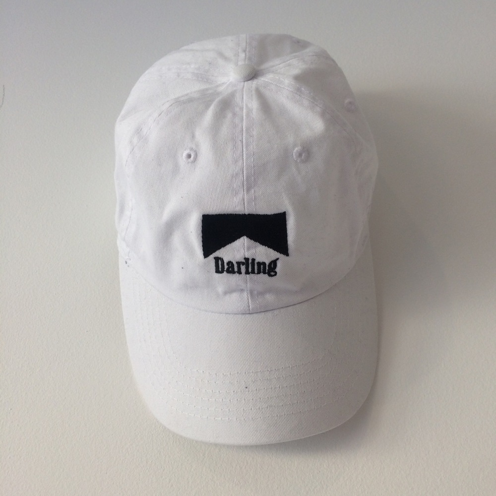 Brandy Melville “Darling” White Baseball Cap